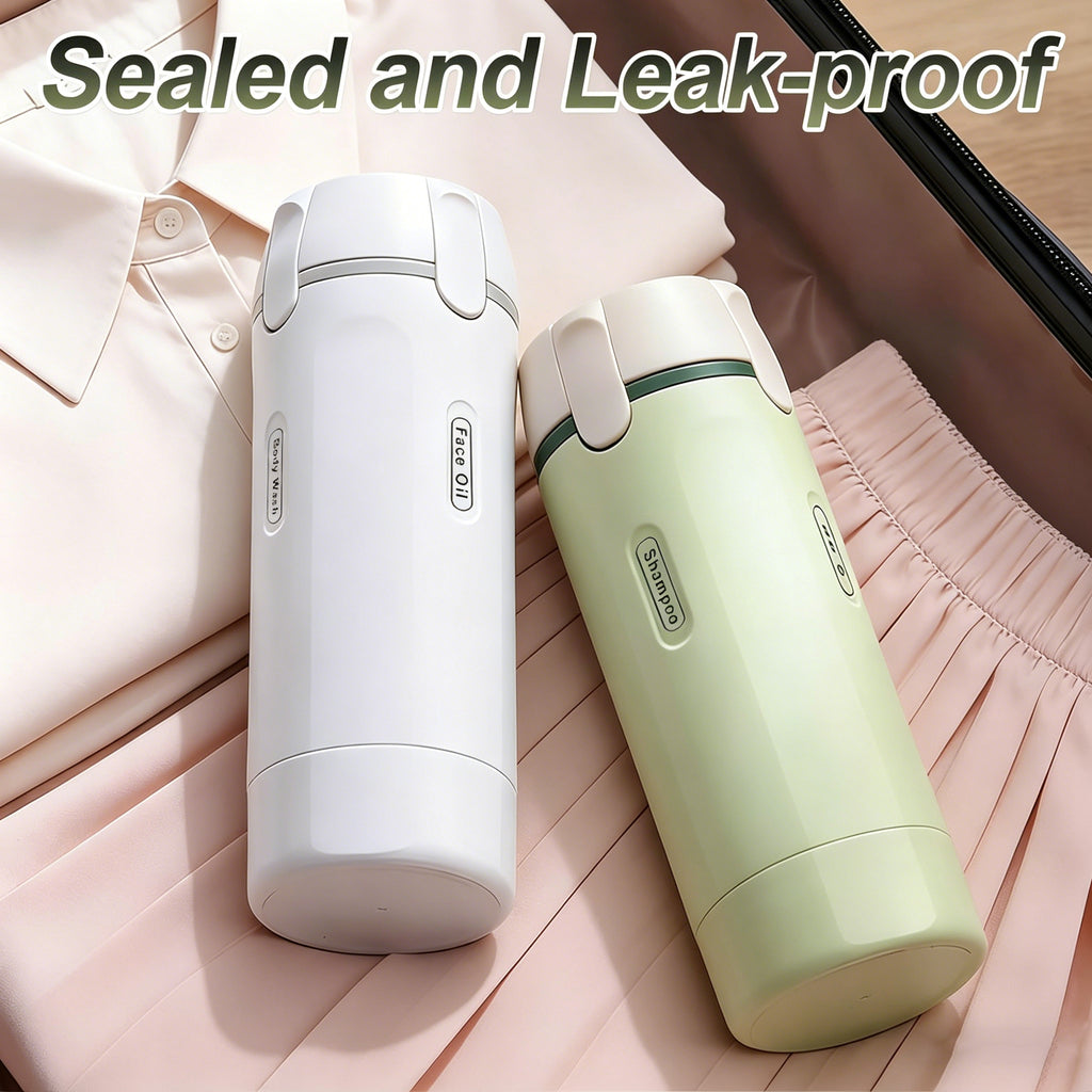 4-in-1 Travel Dispenser | Travel, Outdoor & Gym Liquid Organizer