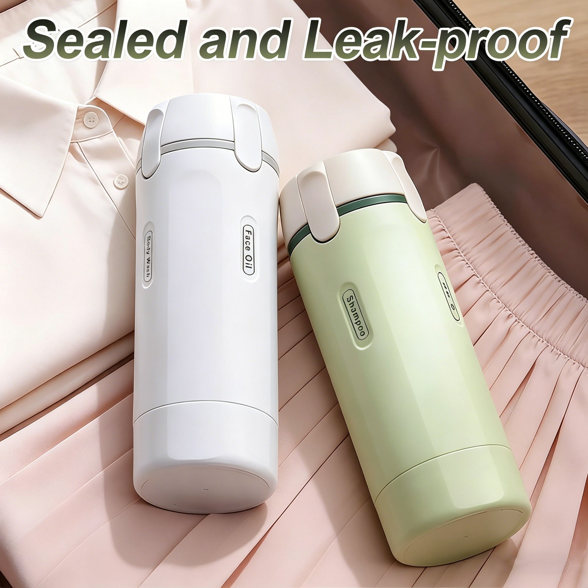 4-in-1 Travel Dispenser | Travel, Outdoor & Gym Liquid Organizer