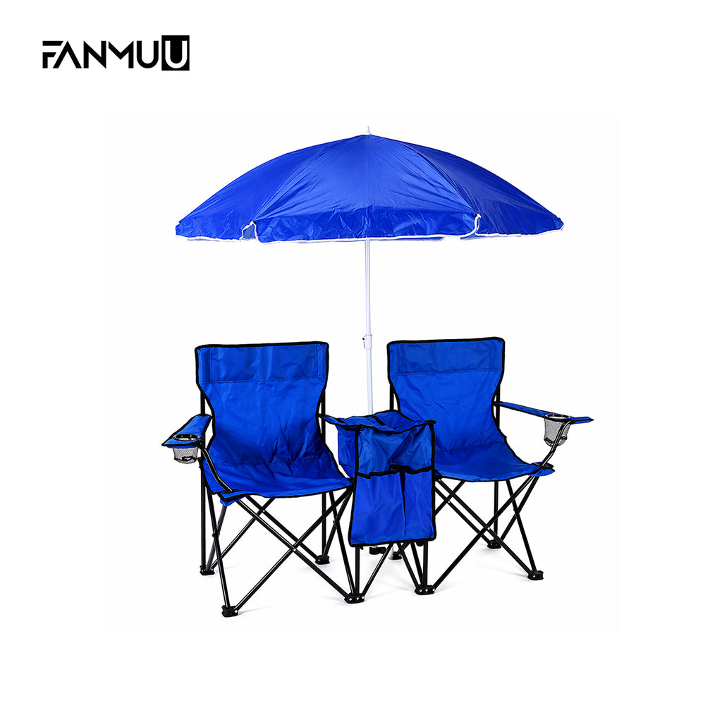 Folding Outdoor Chair with ice bag, portable for beach and park